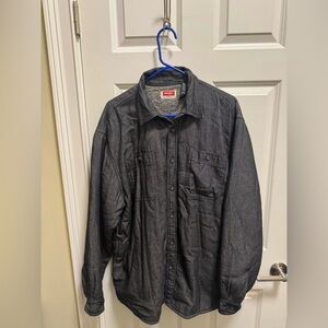 Wrangler Fleece Lined Button Down Shirt Jacket Shacket
